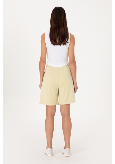 U.S. Polo Assn. Kadın Açık Haki Modal Karışımlı Örme Şort 50299870-VR183
