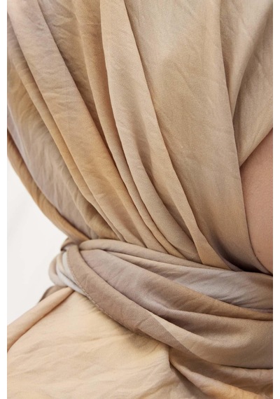 Silk Home Velora Eşarp Sis Desen Yeşil Bej 90x90 Çok Renkli