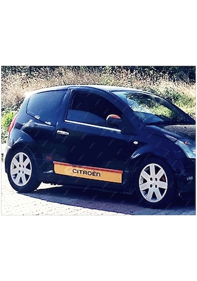 Citroen C2 Krom Cam Çıtası 2 Prç. 2002 Üzeri P. Çelik