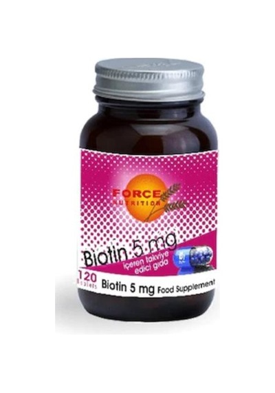 Force Nutrition Biotin 5000 Mg 120 Tablet