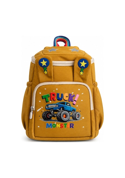 Ls-5170 Erkek Çocuk Ana Okul Çantası Okul Çantası Camel Mavi