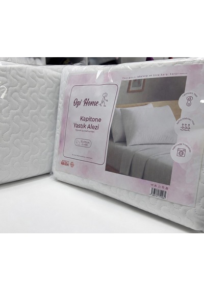Nonwoven 5 Adet Kapitone Yastık Alezi 50x70 Cm Kapitoneli Fermuarlı Yastık Alezi Yastık Koruyucu Kılıf Beyaz