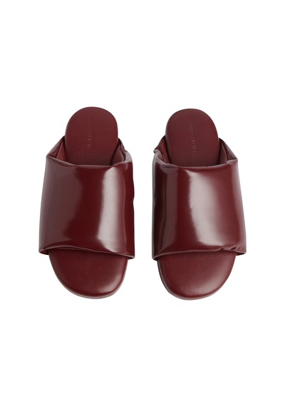 Bottega Veneta Konforlu Şık Terlik - Bordo 091 Sıyah