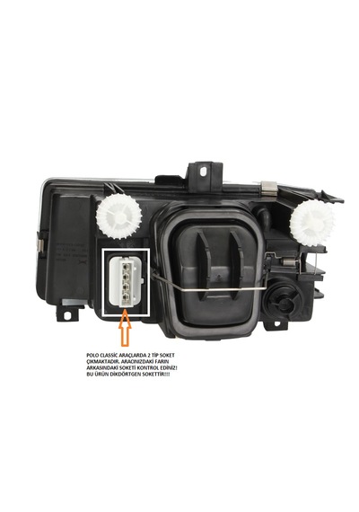Polo Classic Far Caddy Far Sağ Yolcu Tarafı Dikdörtgen Soket 1994-2003 Model Arası İçin