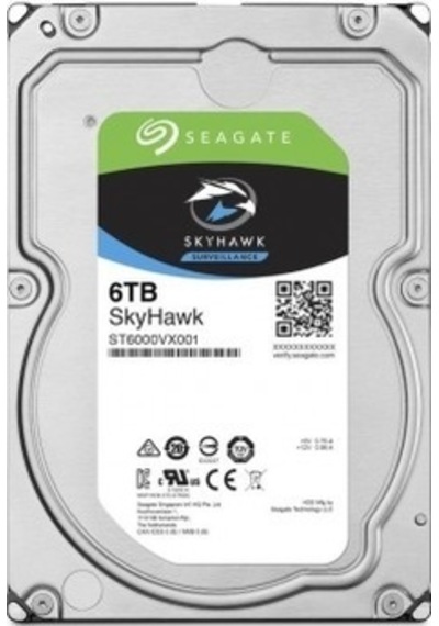 6TB SEAGATE SKYHAWK 256 MB 7/24 RV ST6000VX001