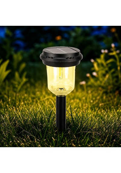 Panther Solar Bahçe Lambası Led Cob 360 Aydınlatma Karanlık Sensörlü 400 Mah Pt-b117