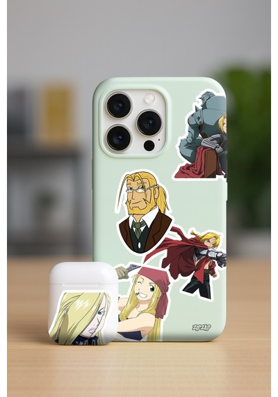 Fullmetal Alchemist Brotherhood Anime Sticker Paketi 20 Adet Çok Renkli