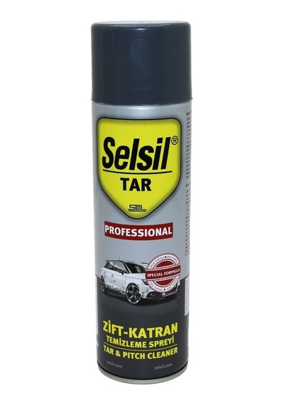 Selsil Tas-017 Tar Temizleme Sprey 500ml Zift Katran Kir Yağ