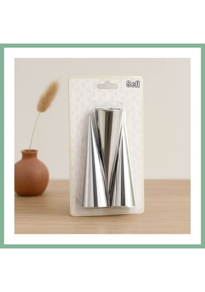 Bşkvirgo Metal Pasta Dekorasyon Kalıbı 3'lü Çap 3.4 Cm X 12 Cm Bsk2026 Diğer