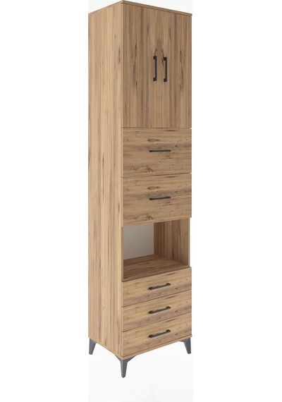 Hyperion Dolap 3 Raflı 5 Çekmeceli 2 Kapaklı 60x44x243 Çam-çam Atlas Çam Hyperion Dolap 3 Raflı 5 Çekmeceli 2 Kapaklı 60x44x243 Çam-çam Atlas Çam