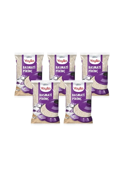 Yayla Basmati Pirinç 1 Kg X 5 Adet