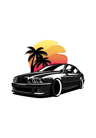 E46 E90 Drift Araba Oto Sticker Yapıştırma 14Cm Md5