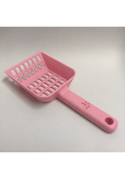 3d Baskı Kedi Kumu Küreği - Geniş Hazneli Eleme Küreği-pembe