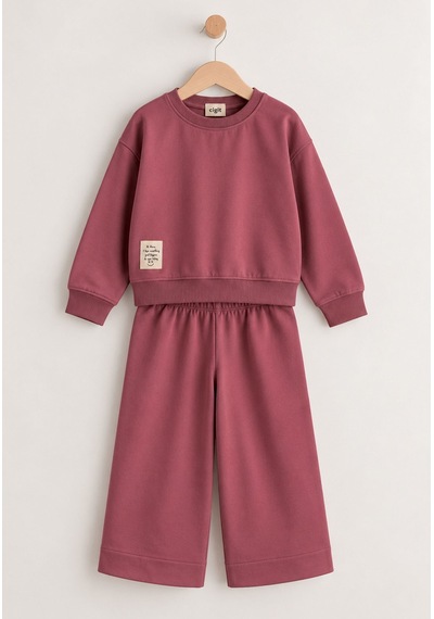 Cigit Sweatshirt Takım 2-8 Yaş Antik Pembe