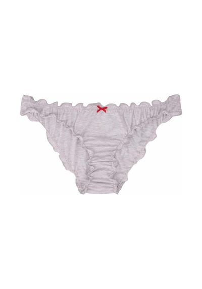 Sebatingo Kadın Külot Bikini Fırfırlı Pamuklu Çok Renkli 5 Li Paket Çok Renkli