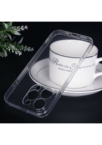 Apple Uyumlu iPhone 13 Pro Max Uyumlu Zore İmax Silikon-siyah -