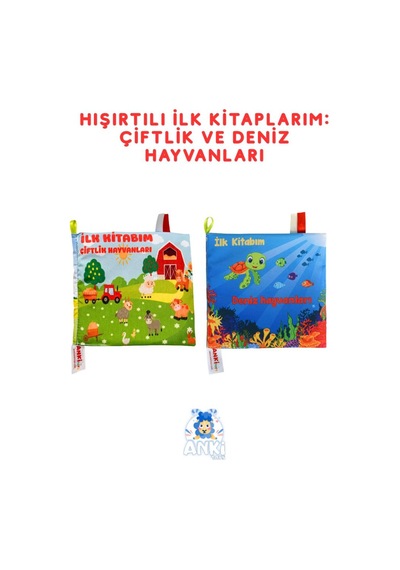 Çiftlik Hayvanları & Deniz Hayvanları Hışırtılı Kitap Seti