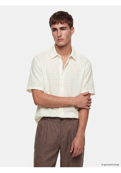 Lcw Vision Ekru Regular Fit Erkek Gömlek