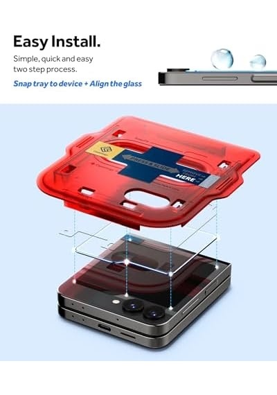 Galaxy Z Flip 6 Cam Ekran Koruyucu Kolay Kurulum Fit 2 Adet - Agl07973