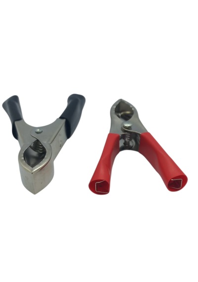 Akü Maşası Mini 7 Cm Siyah Kırmızı
