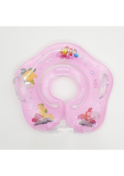 Bermuda Bebek Yüzme Havuz Boyun Simidi 37 Cm - Pembe Beyaz