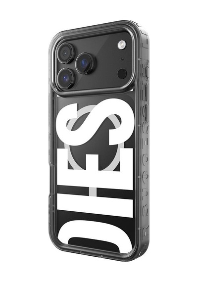 Diesel Apple iPhone 17 Pro Max Uyumlu Magsafe Destekli Biscotto Bumper Kılıf - Siyah