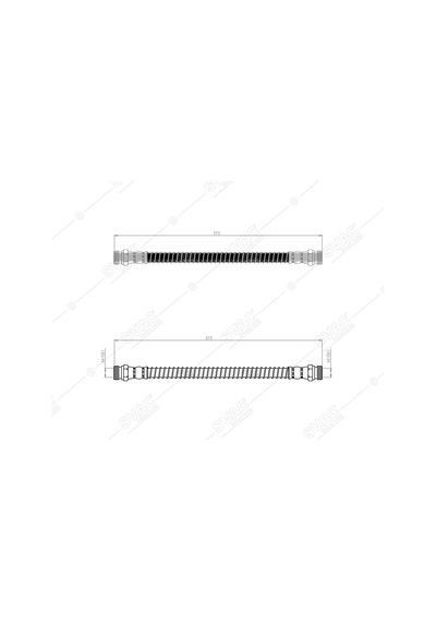 SVAC 800245 Arka Fren Hortumu Sonata III Abssız Araçlar Icın 93-98