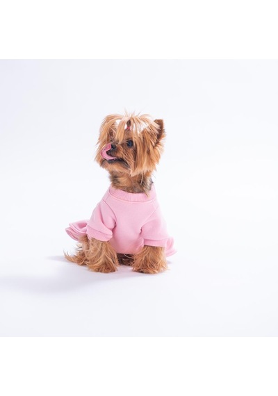 Pembe Arosa Nivalis Çiçek Nakışlı Kedi Köpek Elbisesi Köpek Kıyafeti Kedi Kıyafeti