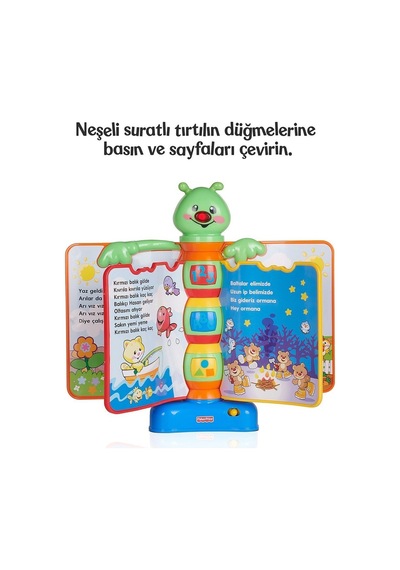 N3835 Fisher Price® Eğlen ve Öğren Eğitici Masalcı Tırtıl / Türkç