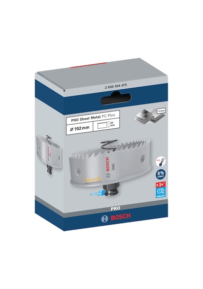 Bosch Pro 102 Mm Yaylı İnox Ve Çelik Kesim Panç 2608594470