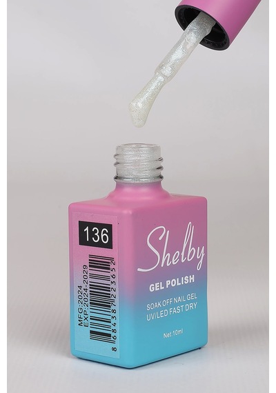 Shelby 10 Ml. A136 İnci Tozu Krom Kalıcı Oje