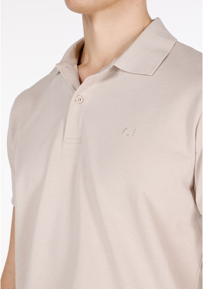 Colin's Colins Regular Fit Polo Yaka Düz Erkek Bej Kısa Kol Tişört Cl1073960 Cl1073960 Q1.v2 Beı Bej