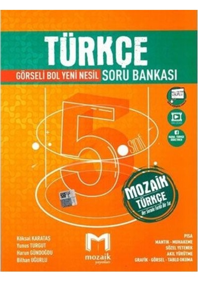 Mozaik Yayınları  5.Sınıf Türkçe Soru Bankası