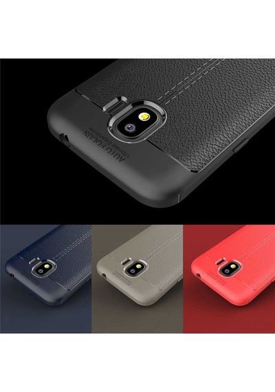 Samsung Galaxy Uyumlu J2 Pro 2018 Kılıf Deri Tarzı Niss Silikon Case