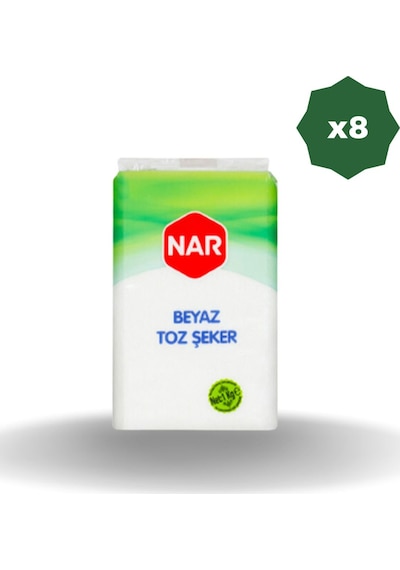Toz Şeker 1 Kg X 8 Adet