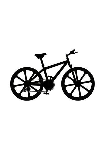 Bisiklet Oto Motor Laptop Duvar Folyo Sticker Tip 2 60x36 Cm