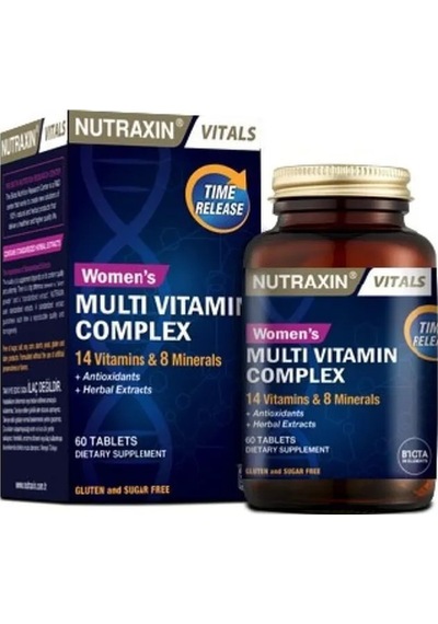 Nutraxin Women's Multivitamin Complex 60 Tablet - Kadınlar Için