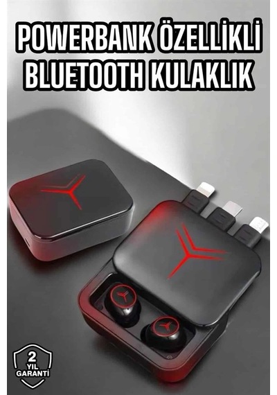 Bluetooth Kulaklık Powerbank Özelliği Yüksek Ses Kaliteli Tws Kulaklık Belirtilmemiş