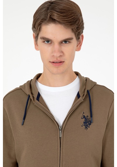 U.s. Polo Assn. Erkek Haki Sweatshirt 50295147-vr027 Haki
