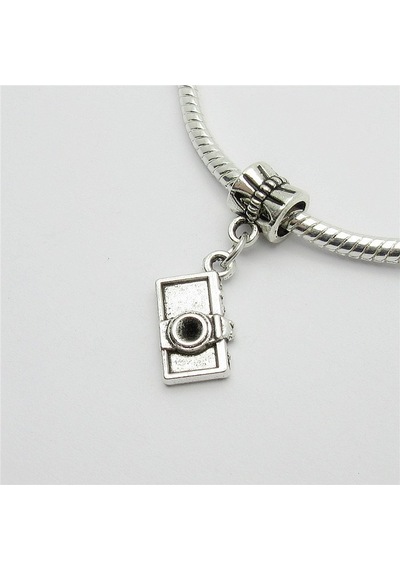 Worldshop Gümüş Fotoğraf Makinası Charm Bileklik Uyumlu