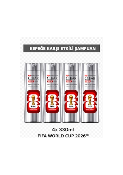 Men Kepeğe Karşı Etkili Şampuan Scalp Edition Fifa World Cup 330 Ml X4