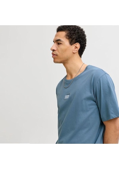 Jack & Jones Jack&jones Corp Graphic Erkek Mavi Tişört Mavi