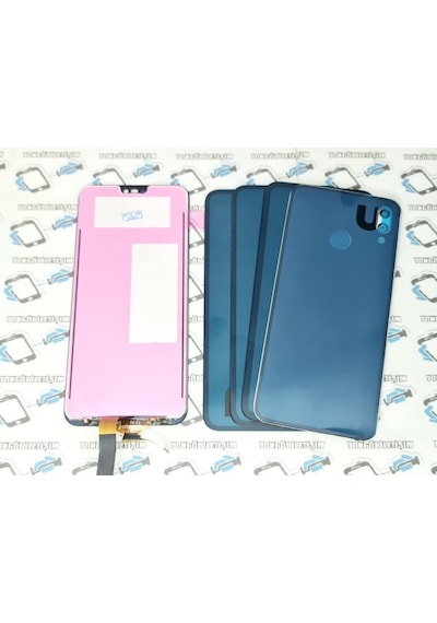 Tkgz - P20 Lite Lcd Ekran Dokunmatik + Pil Kapağı (B-7000) (472342069) Altın