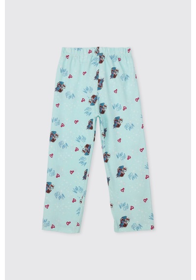 Panço Kız Çocuk Mavi Pijama Takımı 2611gk39006