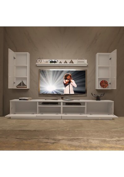 Decoraktiv Trendstyle 5220d Slm Tv Ünitesi Tv Sehpası Beyaz