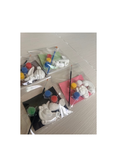 4 Paket / 8 Figür Taş Boyama Seti - Unicorn, Bulut, Bebek, Denizatı, Yıldız, Balon / Etkinlik, Hediyelik, Doğumgünü