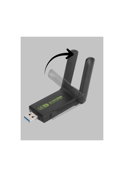 Dual Band Usb Wifi Adaptör 1200 Mbps Hız - Karbul7239-3140