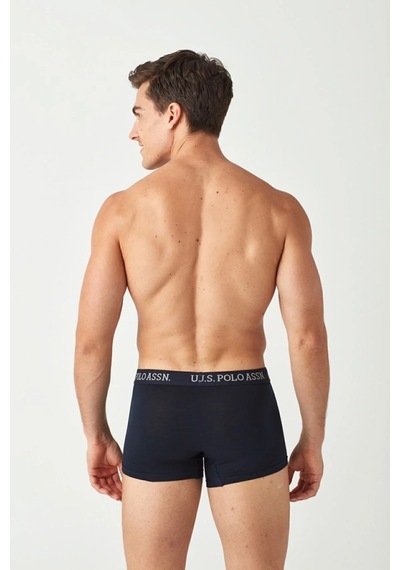 U.S. Polo Assn. Erkek Lacivert Tekli Boxer Çok Renkli