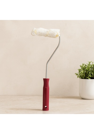 10 Cm Saten Parmak Boya Rulosu Saplı - 100'lü Paket