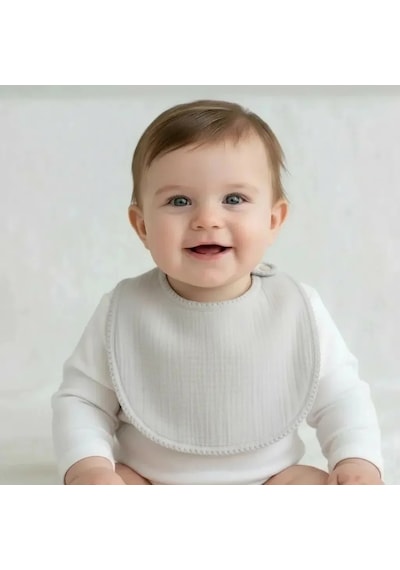 Babyjem Bürümcük Soft Müslin Mama Önlüğü Gri